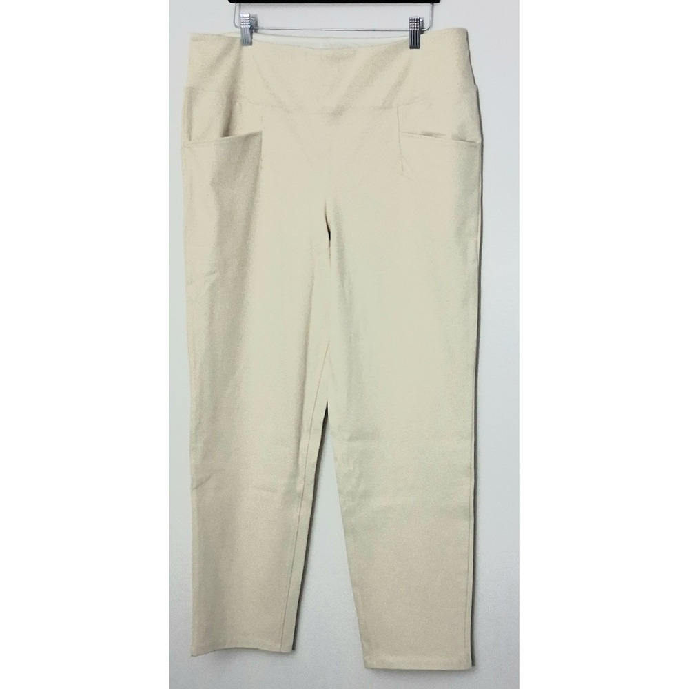 Women With Control Pants Women's XL Light Tan Pullon Tummy Control Pre-owned